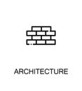 Architecture icon or logo for web design. Royalty Free Stock Photo