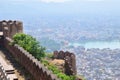 Architecture of India Jaipur fort Nakhargar view of the city from above