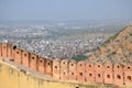 Architecture of India Jaipur fort Nakhargar view of the city from above