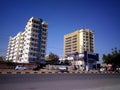 Architecture of Indian building on road