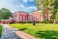 Architecture inside Novodevichy convent, iconic landmark in Moscow, Russia