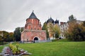 Architecture of Izmailovo manor in Moscow. Ancient church