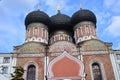 Architecture of Izmailovo manor in Moscow. Ancient church