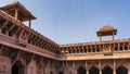 Architecture of the Jahangiri Mahal Palace in the Red Fort. Royalty Free Stock Photo