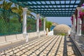 Architecture of Kalithea Thermes, Rhodes island Royalty Free Stock Photo