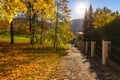 Architecture of Karlovy Vary (Karlsbad) in autumn, Czech Republic. It is the most visited spa town in the Czech Republic Royalty Free Stock Photo