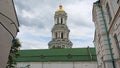 Architecture of the Kiev Pechersk Lavra. Large bell tower Royalty Free Stock Photo