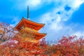 Architecture in Kiyomizu-dera Temple Kyoto, Japan Royalty Free Stock Photo