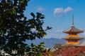 Architecture in Kiyomizu-dera Temple Kyoto, Japan Royalty Free Stock Photo