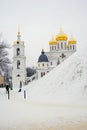 Architecture of Kremlin in Dmitrov city, Moscow region, Russia