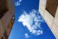 Salk Building under blue sky Royalty Free Stock Photo