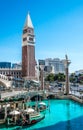 Architecture of Las Vegas. Grand Canal Shoppes at The Venetian and Treasure Island, Luxurious casino and hotel