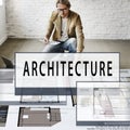 Architecture Layout Blueprint Build Construct Concept Royalty Free Stock Photo