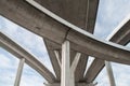Architecture lines under the bridge, Elevated expressway,The cur Royalty Free Stock Photo