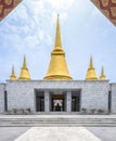 Architecture marble golden pagoda