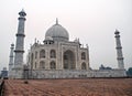 Early morning view of wonderful famous Tajmahal, Agra, India. Royalty Free Stock Photo