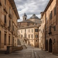 Architecture of the medieval city of Urbino