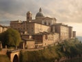 Architecture of the medieval city of Urbino