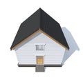 Architecture model house isolated in white Royalty Free Stock Photo