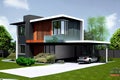 Architecture modern design, house Royalty Free Stock Photo