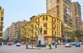 Architecture of Mohamed Naguib Square, Cairo, Egypt