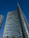 Architecture. Design of buildings in the heart of Milan. iazza Gae Aulenti. Unicredit tower.