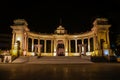 Architecture and night street scene from Egypt, Alexandria 2018 Royalty Free Stock Photo