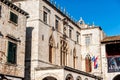 The architecture in the old city of Dubrovnik