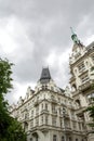 The architecture of the old city of Prague. Ancient buildings, cozy streets