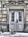 This photo captures the doors of old Lviv