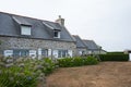 Architecture of old style houses, residential buildings on the Isle of Batz island in France