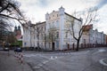 Gniezno, Poland, Architecture in the old town of the city in golden sunlight. Cityscape.