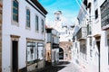 Architecture old town in Faro, Portugal. Royalty Free Stock Photo