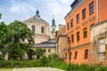 Architecture of the old town in Lublin Royalty Free Stock Photo