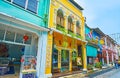 Architecture of Old Town of Phuket, Thailand Royalty Free Stock Photo