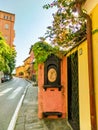 Architecture of Portofino, in the Metropolitan City of Genoa on the Italian Riviera in Italy Royalty Free Stock Photo