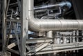 Powerhouse pipe system Royalty Free Stock Photo