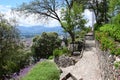 Architecture in a public garden in Cajamaraca Royalty Free Stock Photo