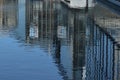 LIFE STYLE SCENE, REFLECTION ON CANAL, COPENHAGUE, DENMARK, MARCH 2019