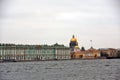 Architecture of Saint-Petersburg, Russia. Hermitage Winter Palace. Royalty Free Stock Photo