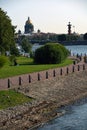 Architecture of Saint Petersburg, Russia. The Neva river