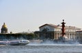 Architecture of Saint Petersburg, Russia. The Neva river