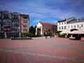 Architecture in Sanok. Artistic look in colours.