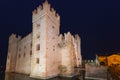 Architecture of Scaligero Castle at Garda lake in Sirmione, Italy Royalty Free Stock Photo