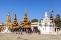 Architecture of Shwezigon Pagoda in Bagan