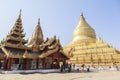 Architecture of Shwezigon Pagoda in Bagan