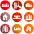 Architecture sign icons Royalty Free Stock Photo