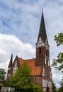 The architecture of the St Jurgen church at Juergensby in Flensburg, Germany