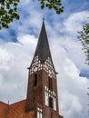 The architecture of the St Jurgen church at Juergensby in Flensburg, Germany