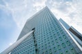 Architecture from street below, KPN Telecom Building facade Royalty Free Stock Photo